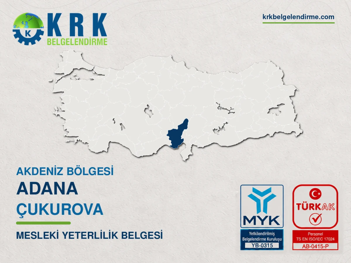 Çukurova mesleki yeterlilik belgesi
