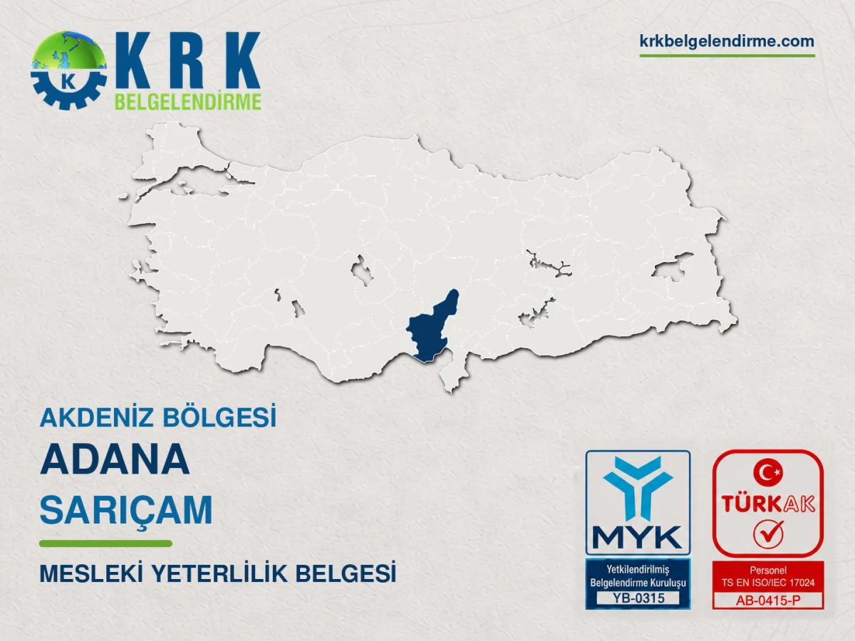 Sarıçam mesleki yeterlilik belgesi