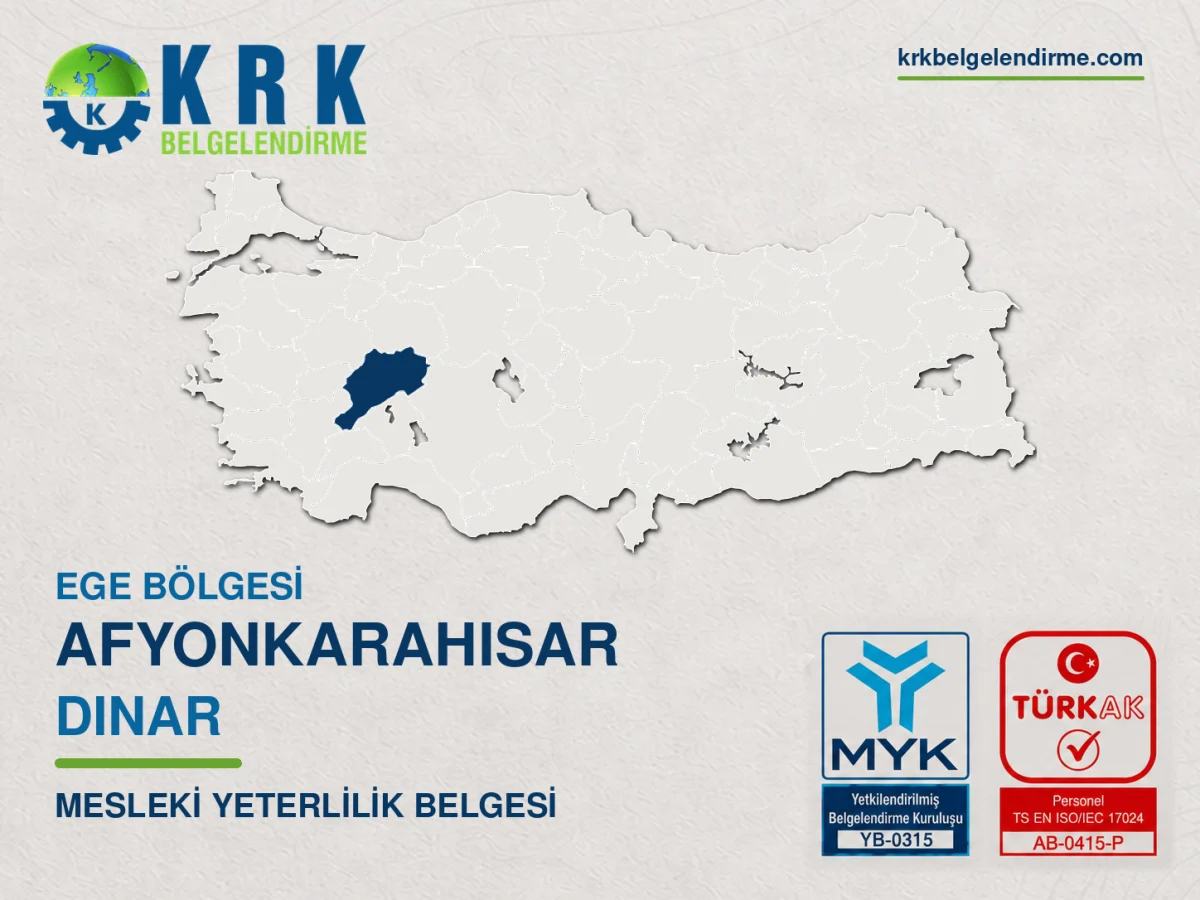 Afyonkarahisar Dinar Mesleki Yeterlilik Belgesi