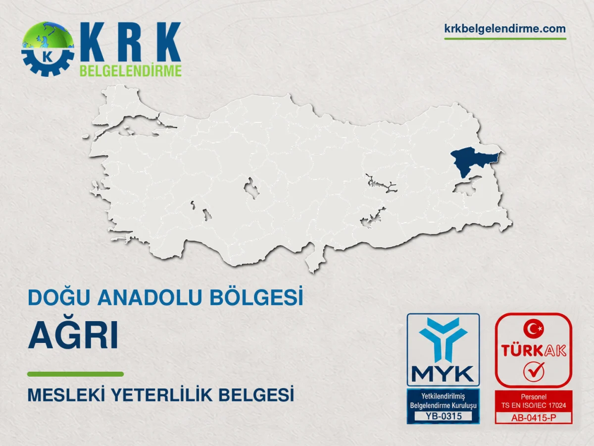 Ağrı Mesleki Yeterlilik Belgesi