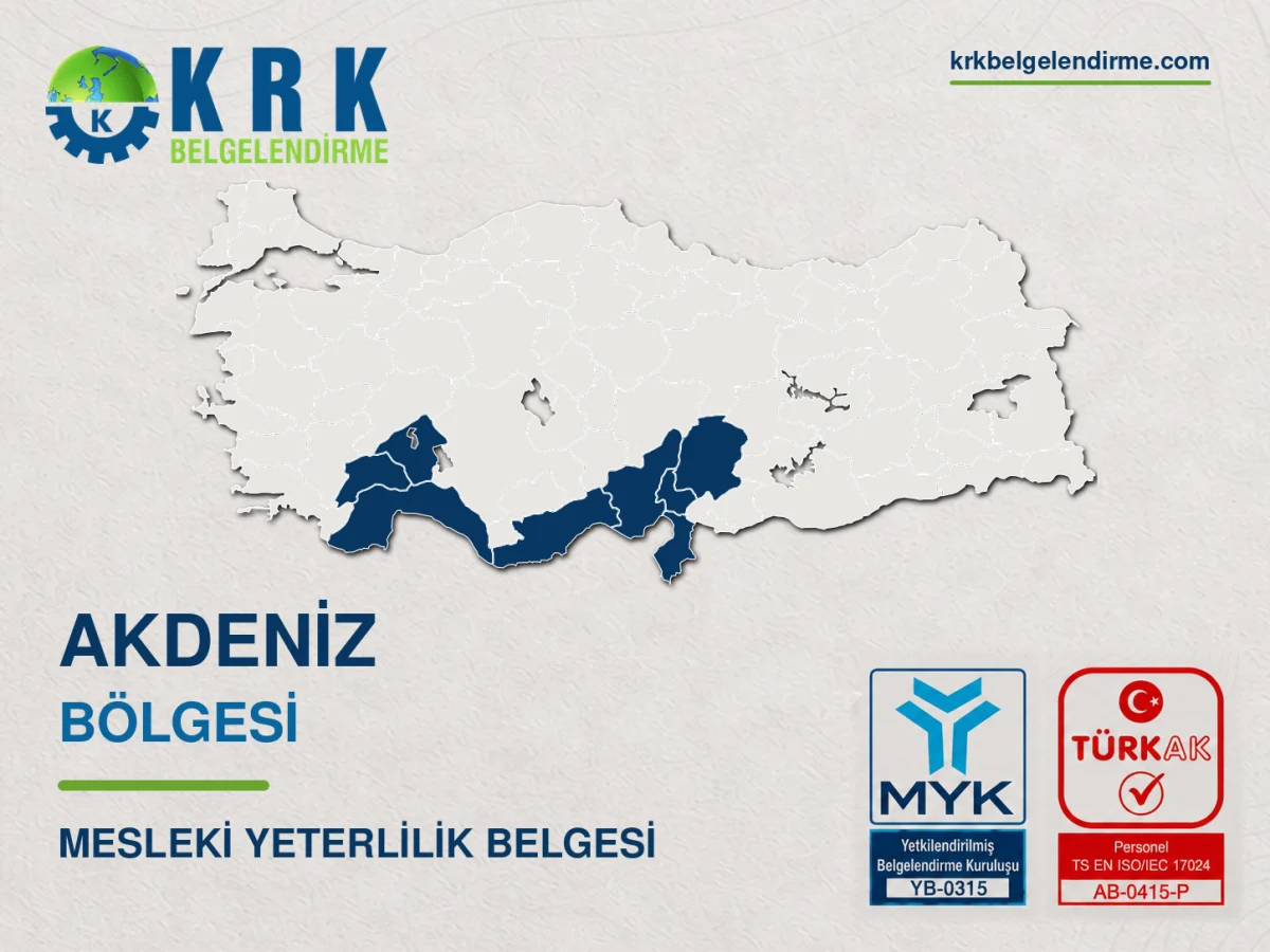 Akdeniz Bölgesi Mesleki Yeterlilik Belgesi