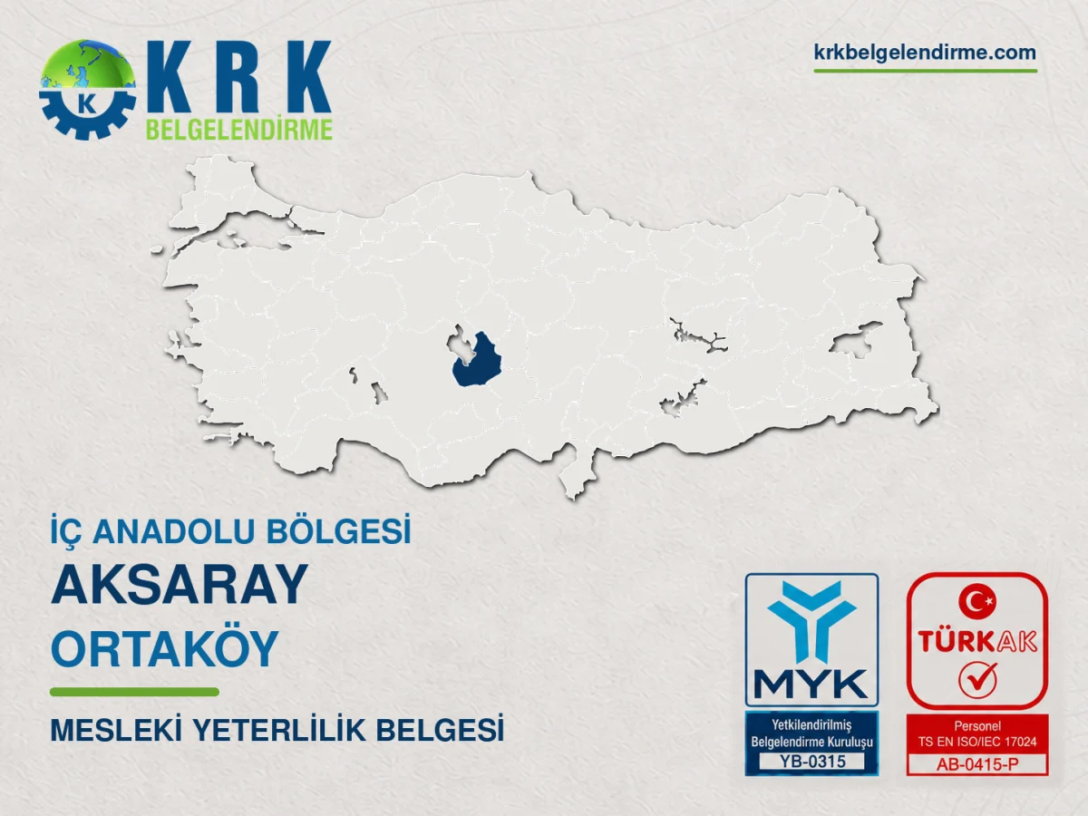Ortaköy mesleki yeterlilik belgesi