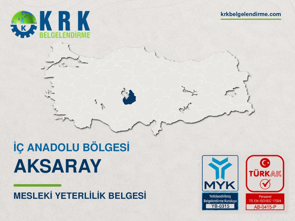Aksaray mesleki yeterlilik belgesi