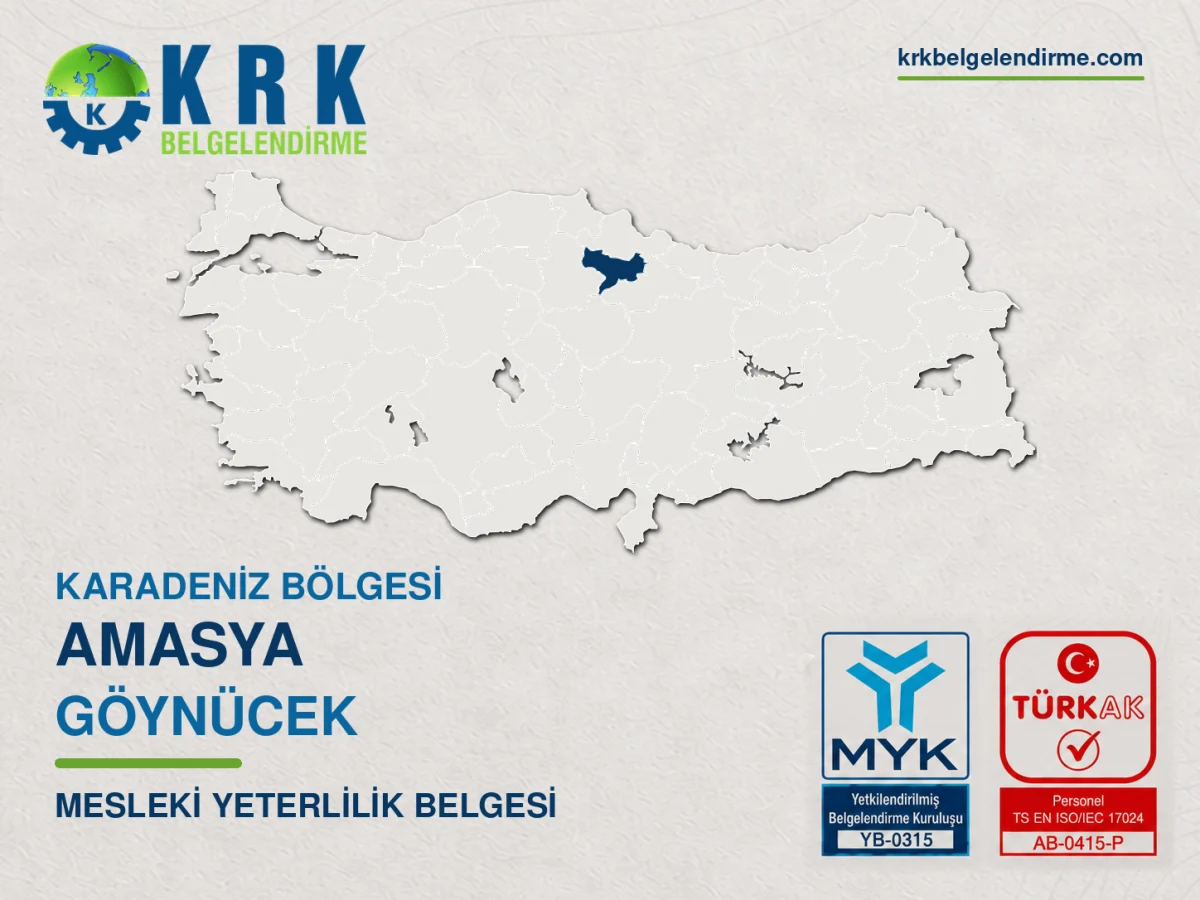 Amasya Göynücek Mesleki Yeterlilik Belgesi