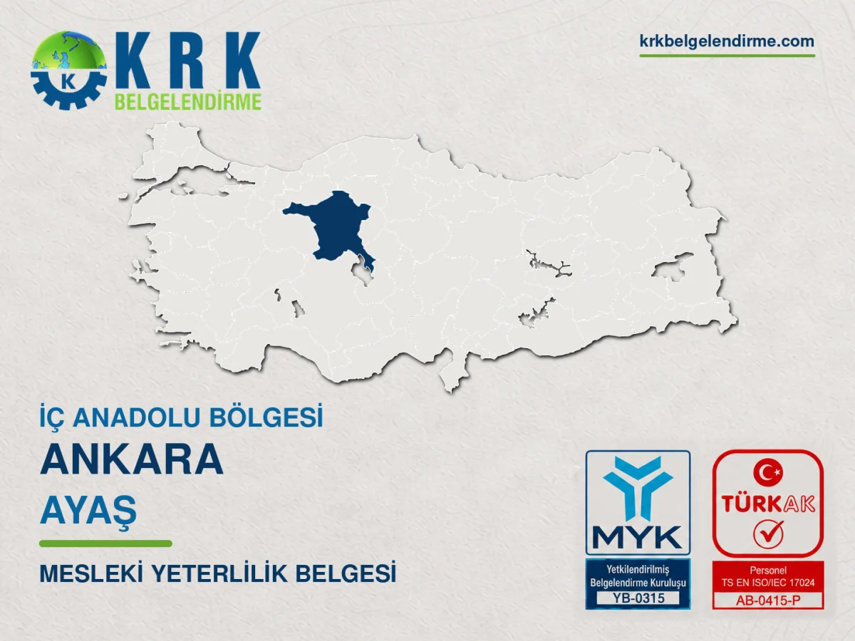 Ankara Ayaş Mesleki Yeterlilik Belgesi