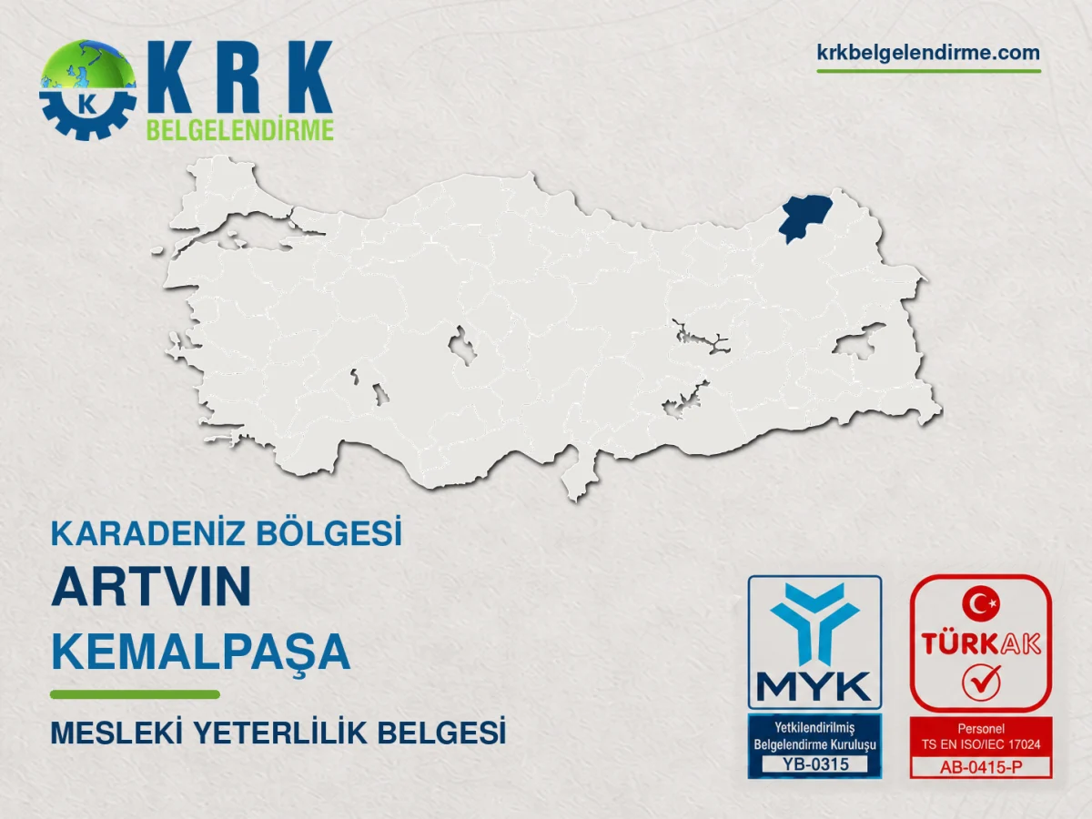 Artvin Kemalpaşa Mesleki Yeterlilik Belgesi