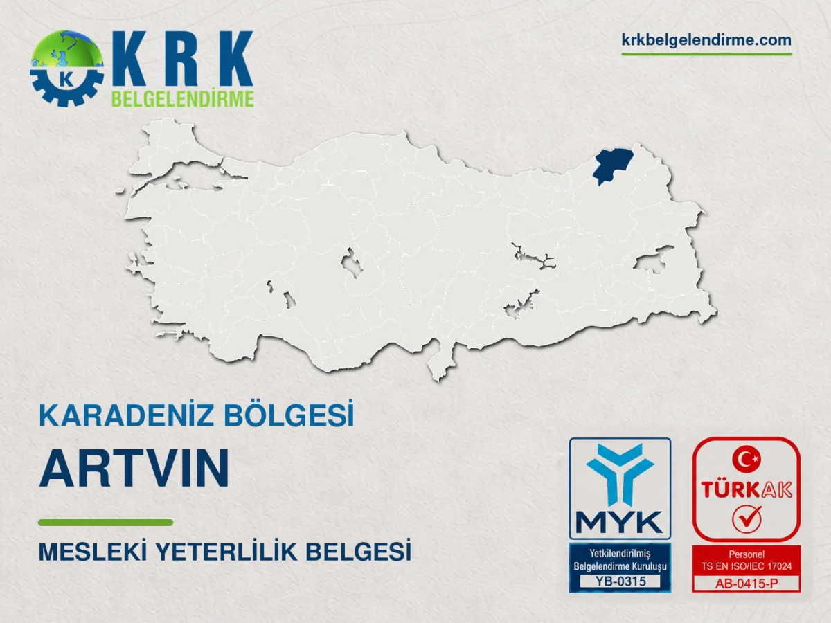 Artvin mesleki yeterlilik belgesi