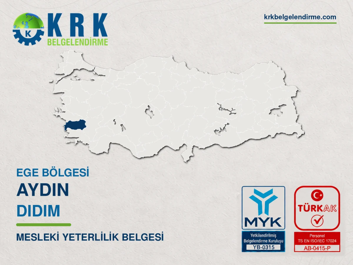 Aydın Didim Mesleki Yeterlilik Belgesi
