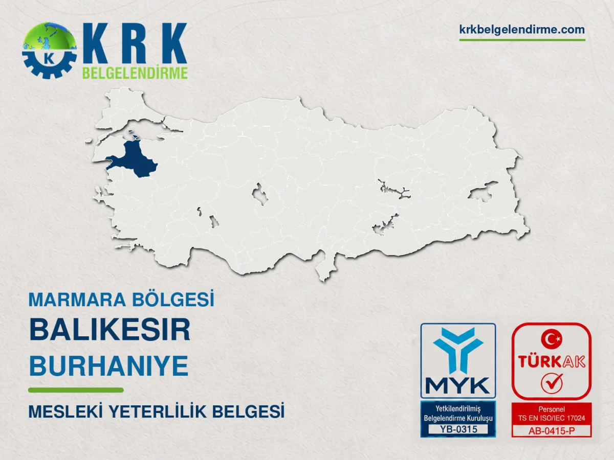 Burhaniye mesleki yeterlilik belgesi
