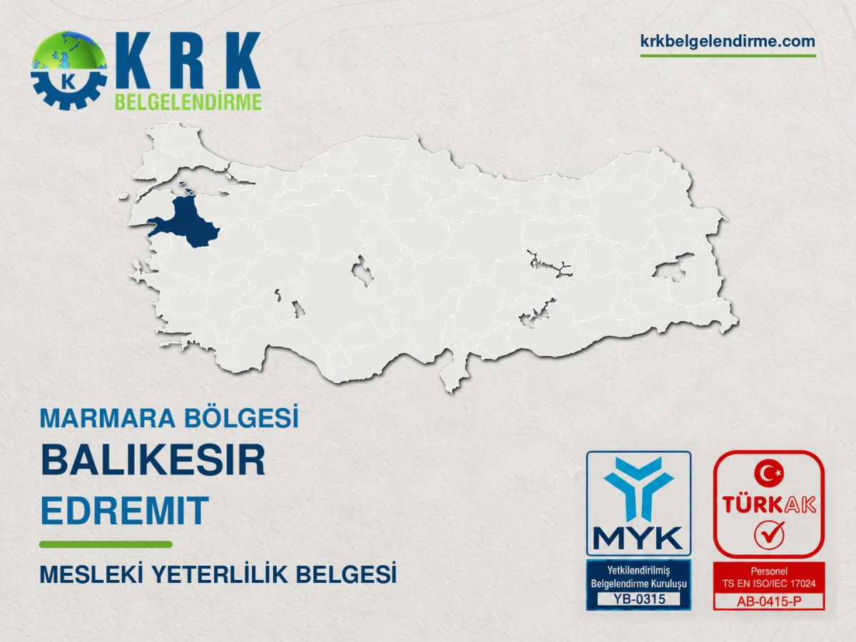 Edremit mesleki yeterlilik belgesi