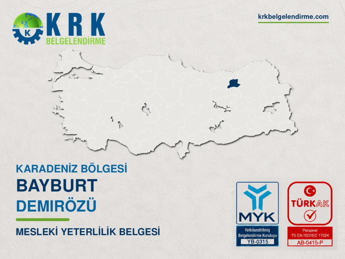 Bayburt Demirözü Mesleki Yeterlilik Belgesi