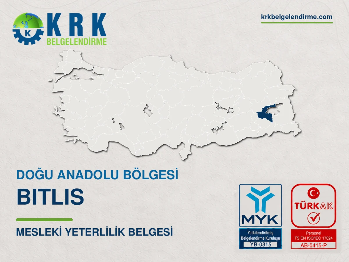 Bitlis Mesleki Yeterlilik Belgesi
