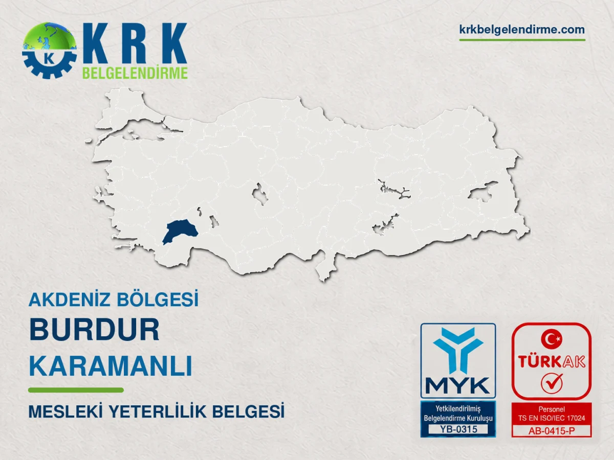 Burdur Karamanlı Mesleki Yeterlilik Belgesi