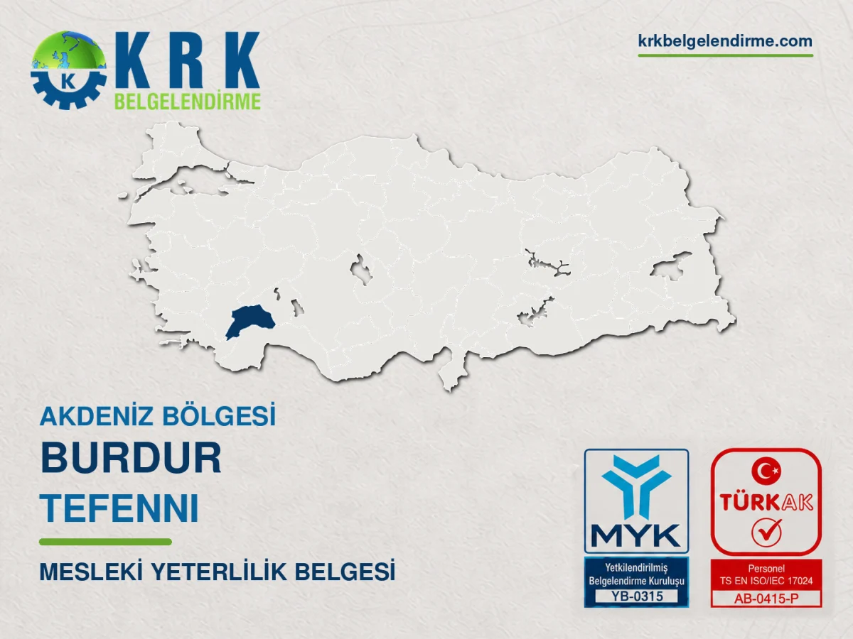 Burdur Tefenni Mesleki Yeterlilik Belgesi