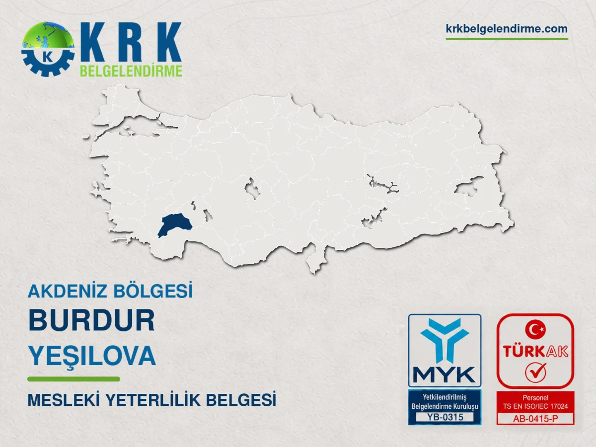 Yeşilova mesleki yeterlilik belgesi