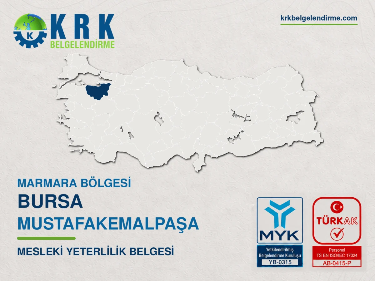 Bursa Mustafakemalpaşa Mesleki Yeterlilik Belgesi