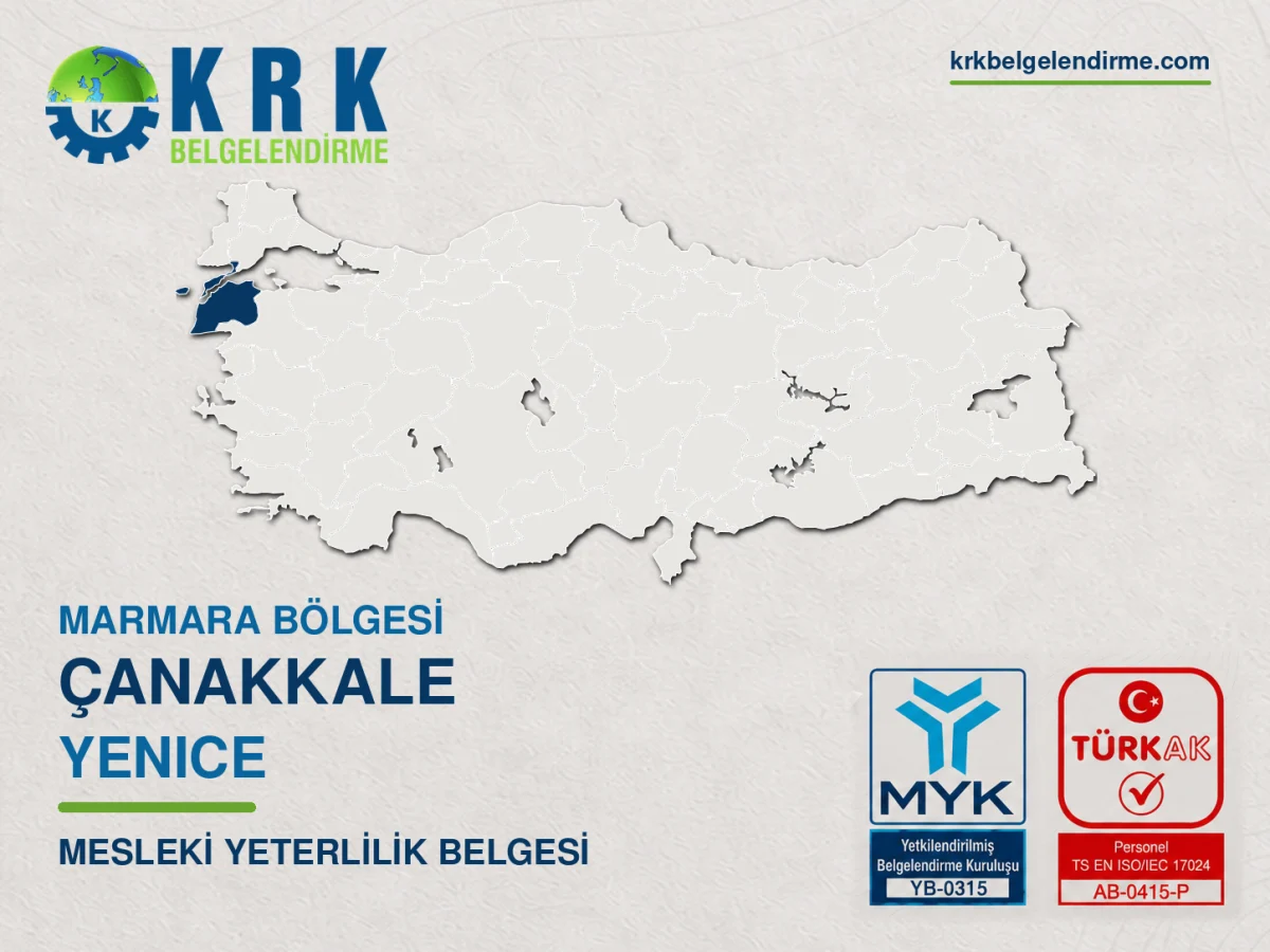 Yenice mesleki yeterlilik belgesi