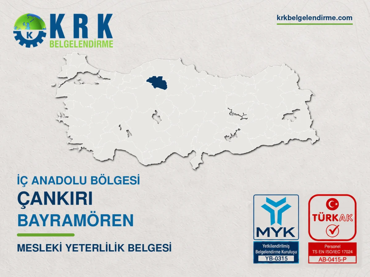 Çankırı Bayramören Mesleki Yeterlilik Belgesi