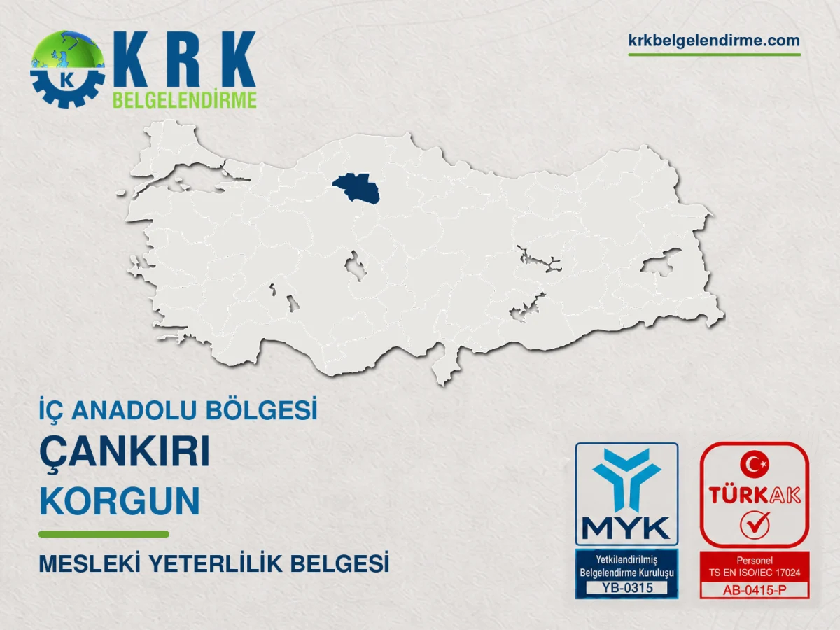 Korgun mesleki yeterlilik belgesi