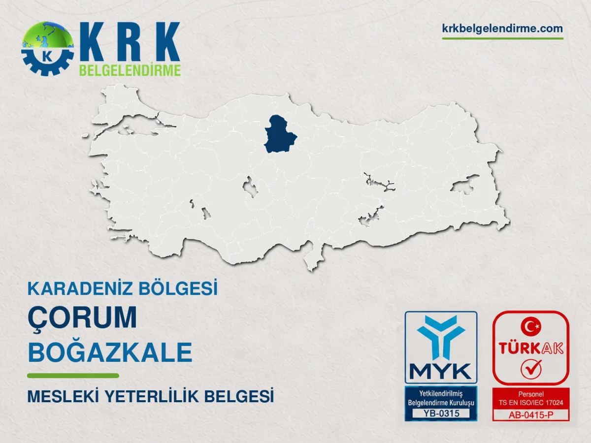 Boğazkale mesleki yeterlilik belgesi