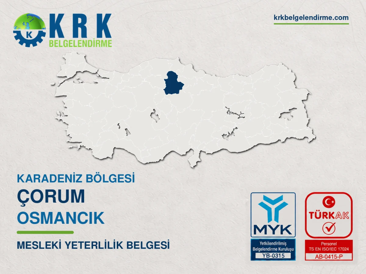 Osmancık mesleki yeterlilik belgesi