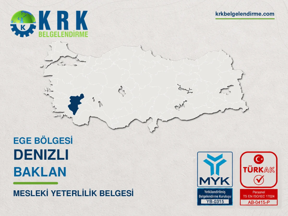 Baklan mesleki yeterlilik belgesi