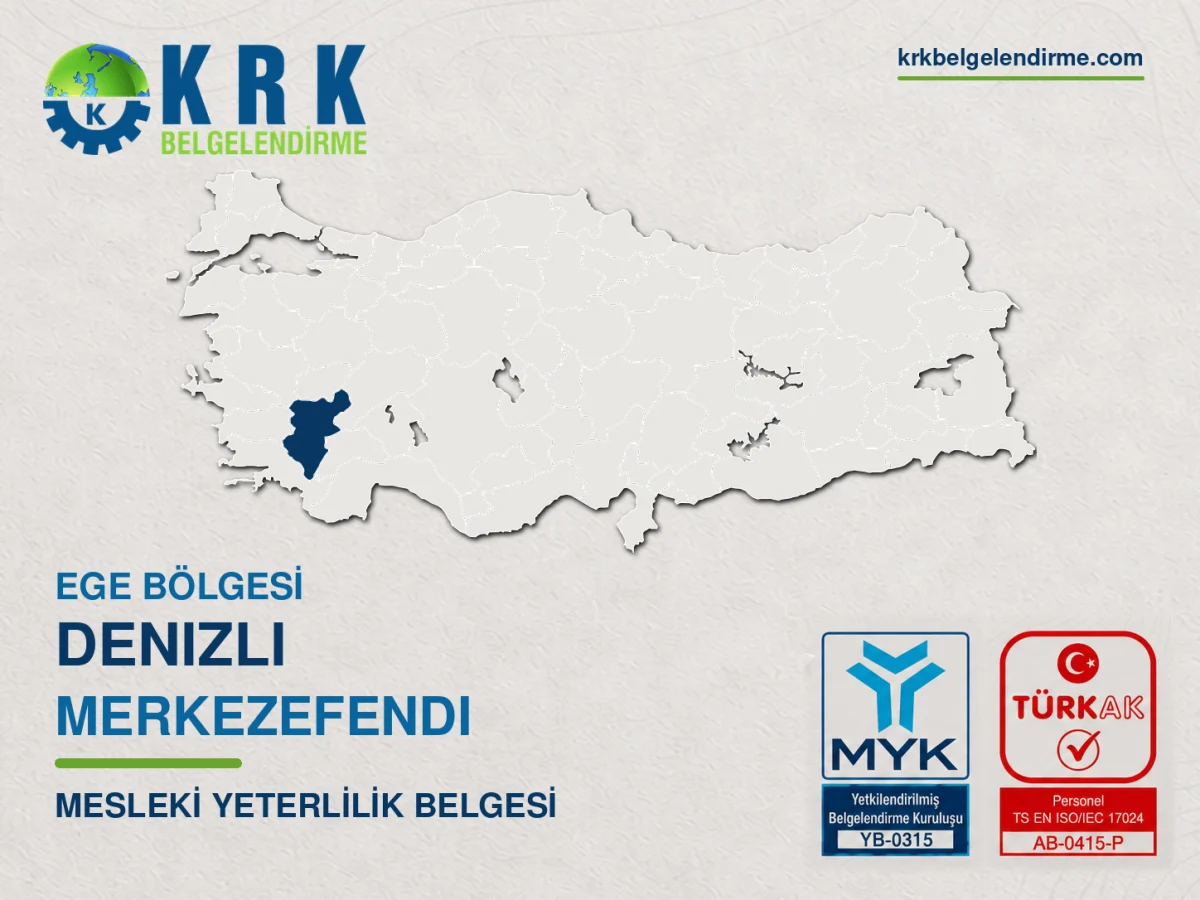 Denizli Merkezefendi Mesleki Yeterlilik Belgesi