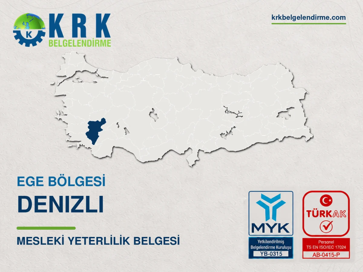 Denizli Mesleki Yeterlilik Belgesi