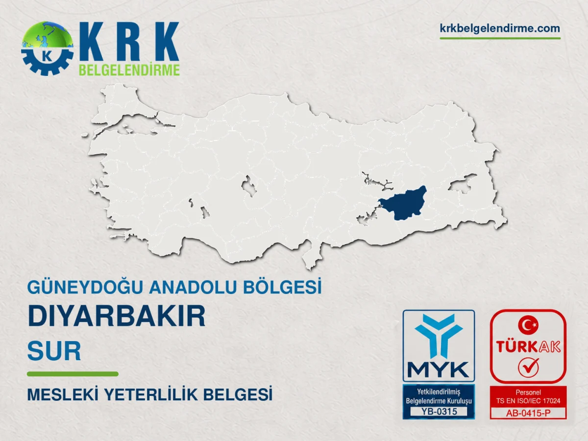 Diyarbakır Sur Mesleki Yeterlilik Belgesi