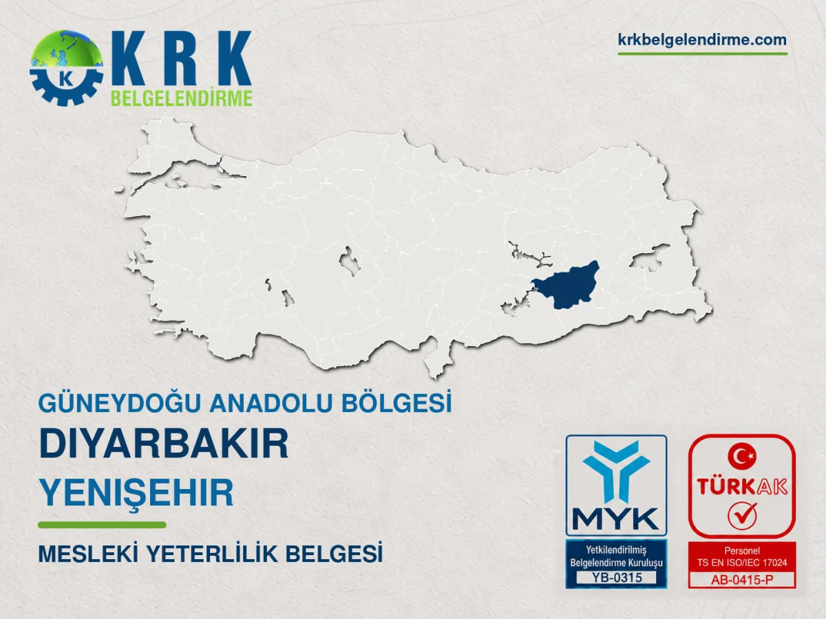 Diyarbakır Yenişehir Mesleki Yeterlilik Belgesi