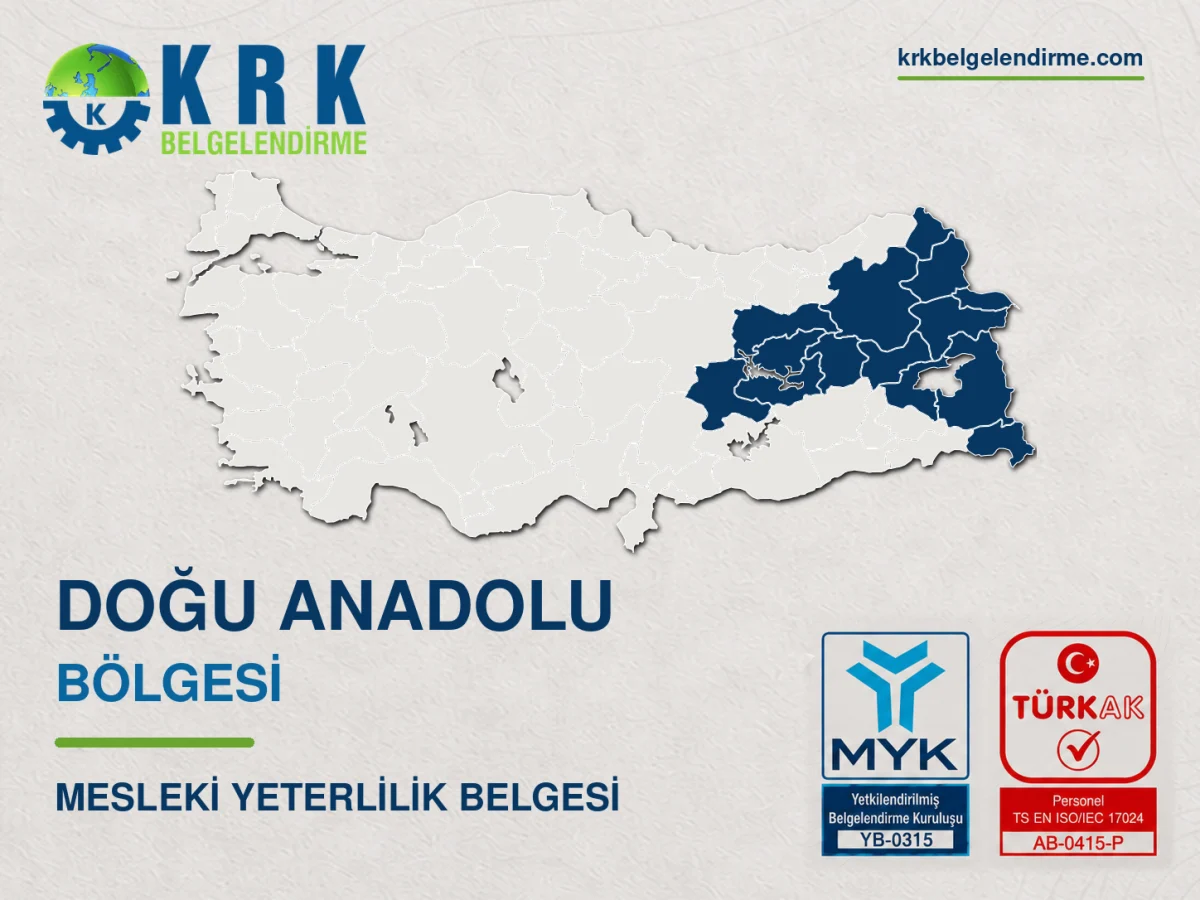 Doğu Anadolu Bölgesi Mesleki Yeterlilik Belgesi