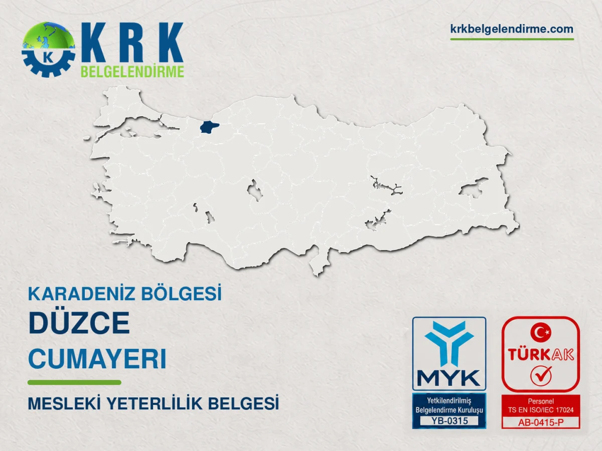 Cumayeri mesleki yeterlilik belgesi