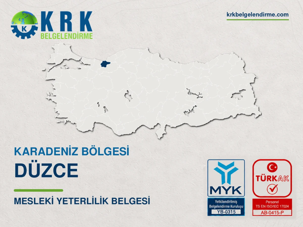 Düzce mesleki yeterlilik belgesi