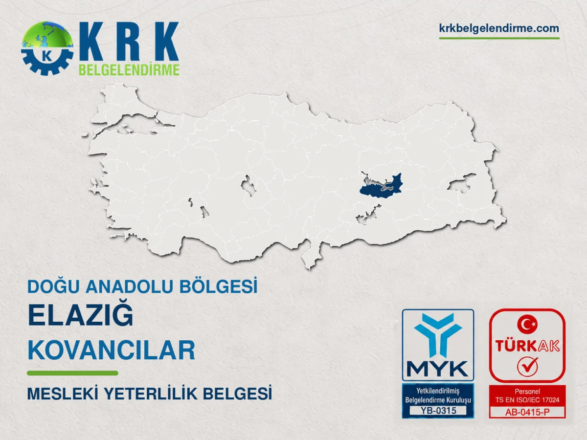 Elazığ Kovancılar Mesleki Yeterlilik Belgesi