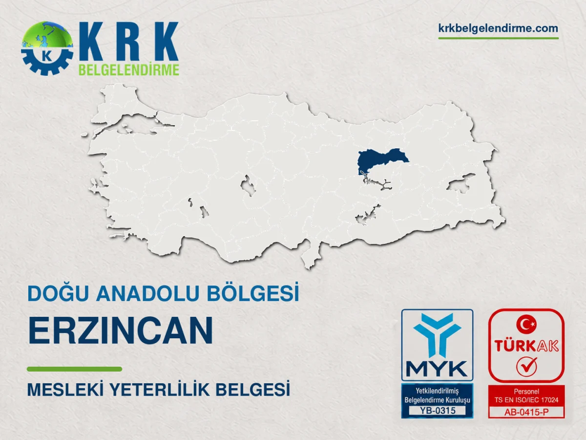 Erzincan Mesleki Yeterlilik Belgesi