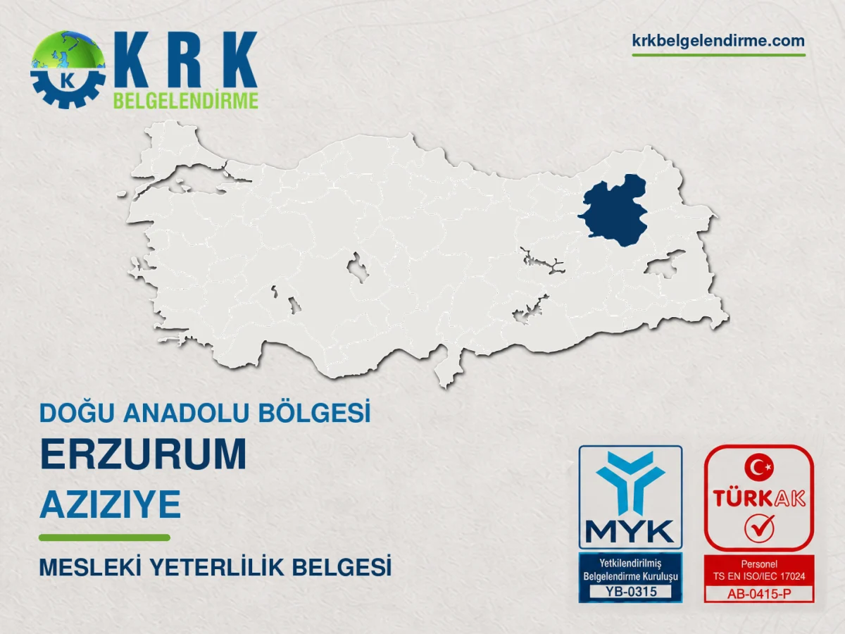 Aziziye mesleki yeterlilik belgesi