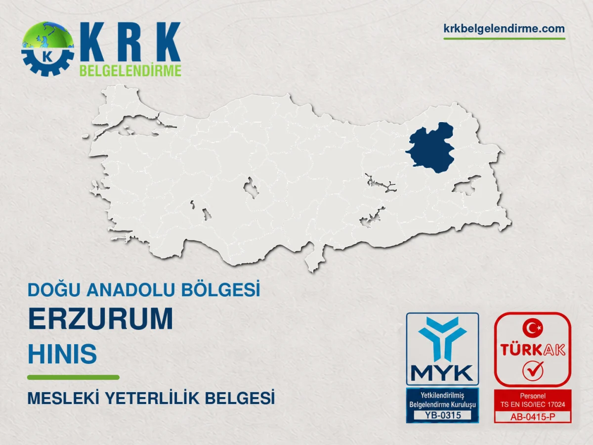 Hınıs mesleki yeterlilik belgesi