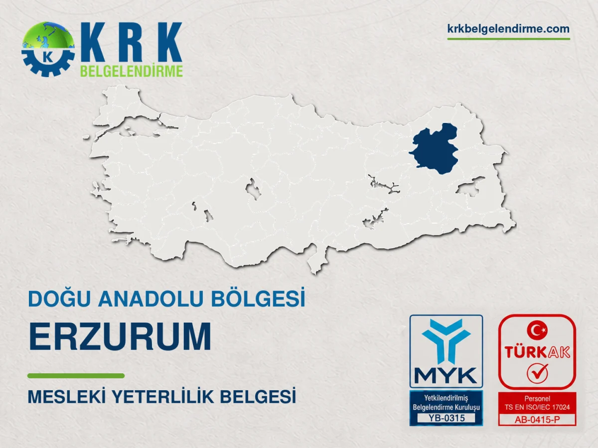 Erzurum Mesleki Yeterlilik Belgesi