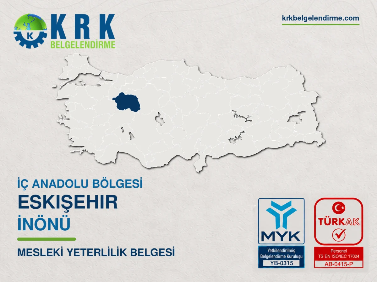 İnönü mesleki yeterlilik belgesi