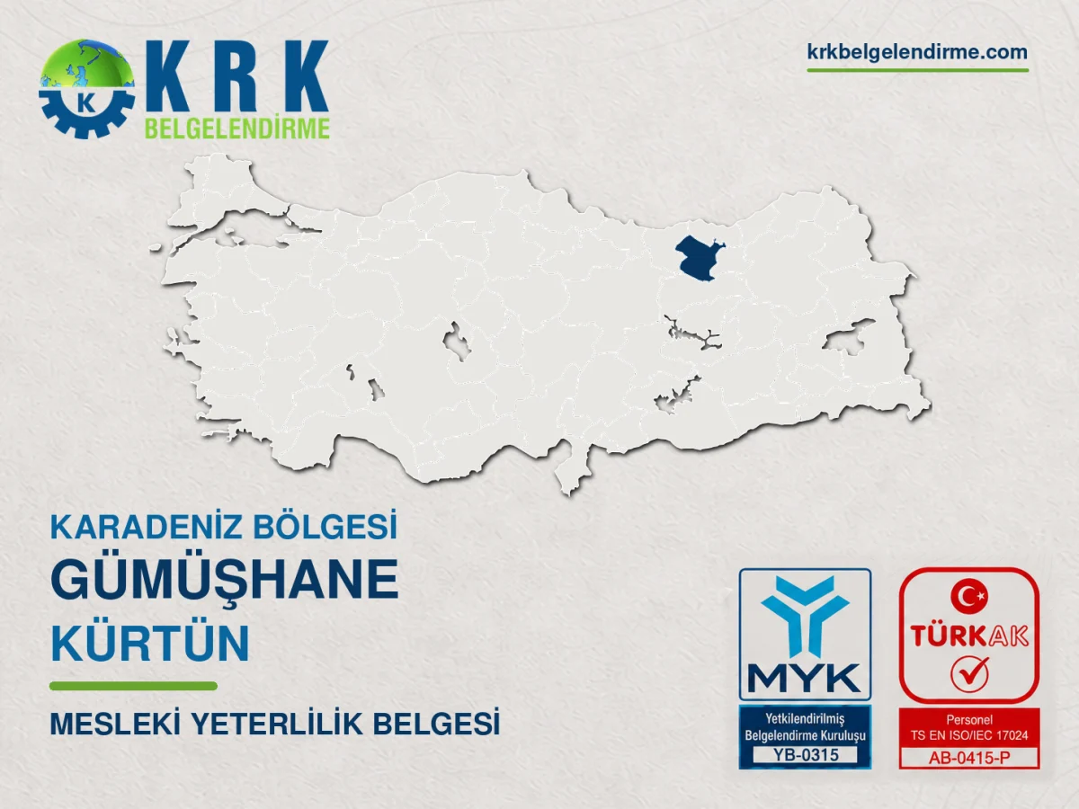Kürtün mesleki yeterlilik belgesi