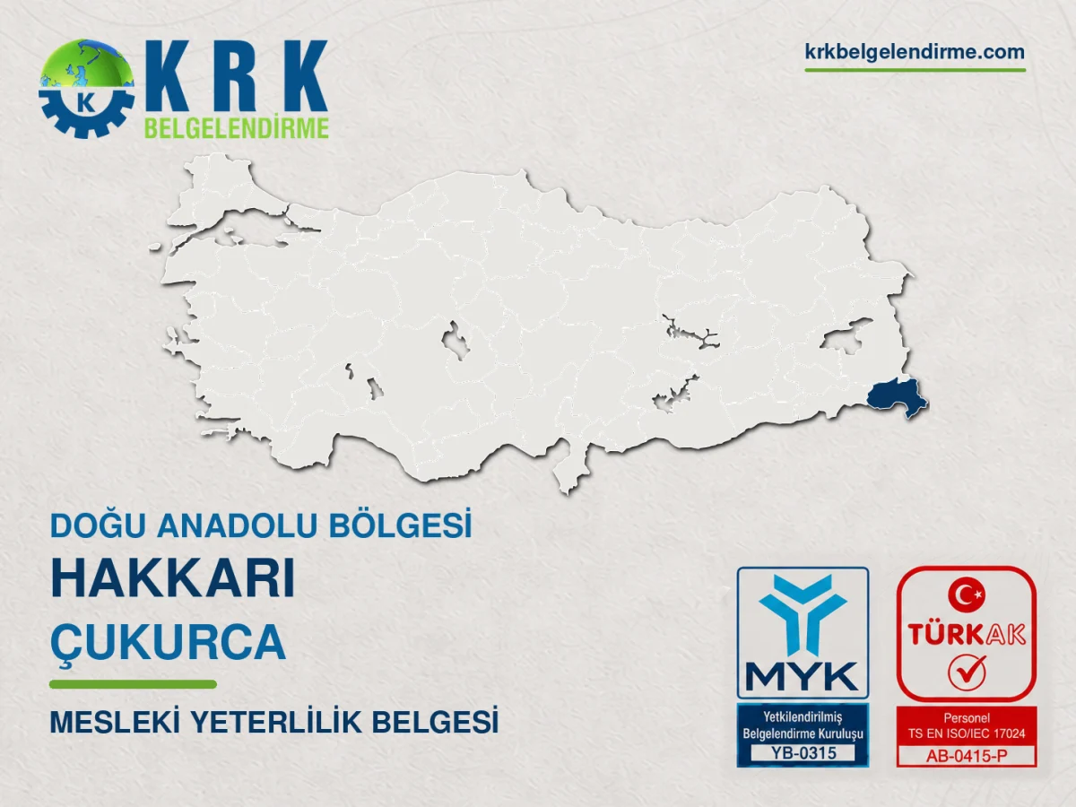 Çukurca mesleki yeterlilik belgesi