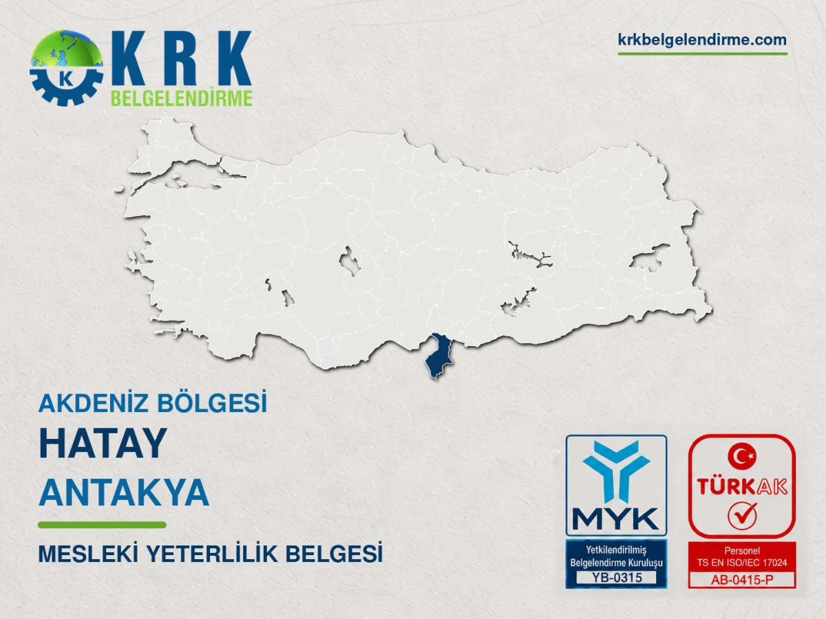 Hatay Antakya Mesleki Yeterlilik Belgesi