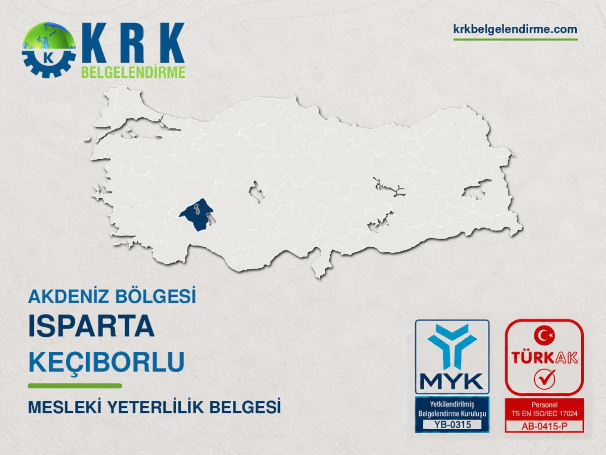 Isparta Keçiborlu Mesleki Yeterlilik Belgesi