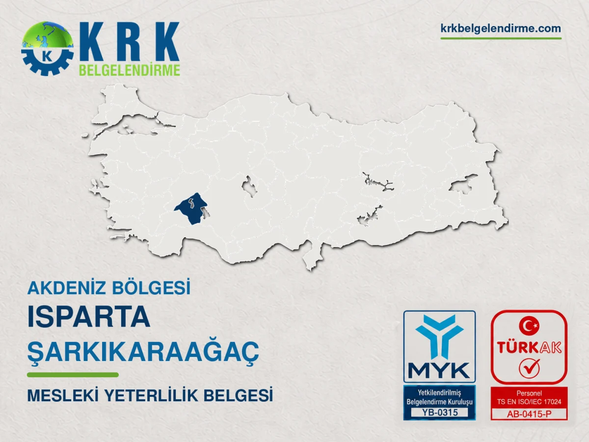 Isparta Şarkikaraağaç Mesleki Yeterlilik Belgesi