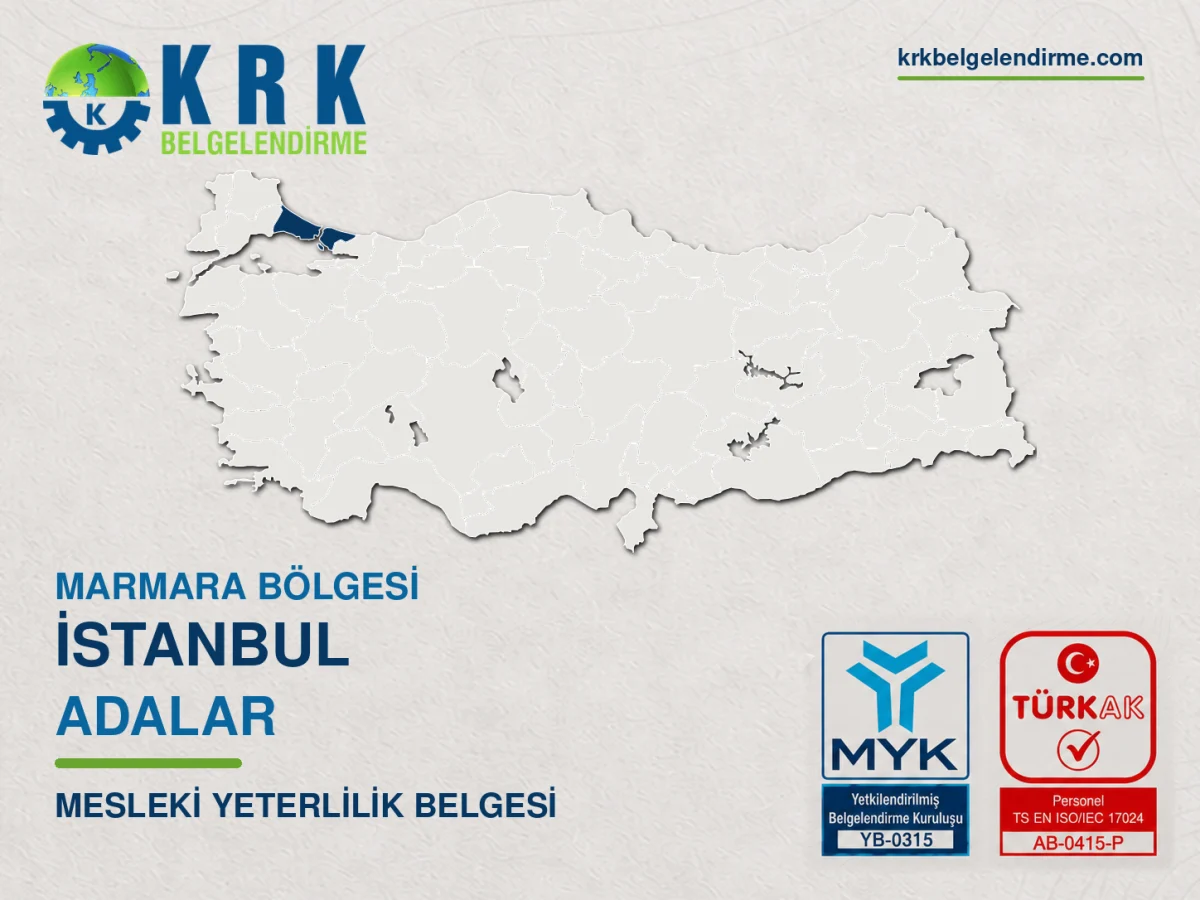 İstanbul Adalar Mesleki Yeterlilik Belgesi