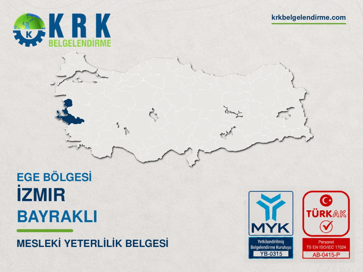 Bayraklı mesleki yeterlilik belgesi