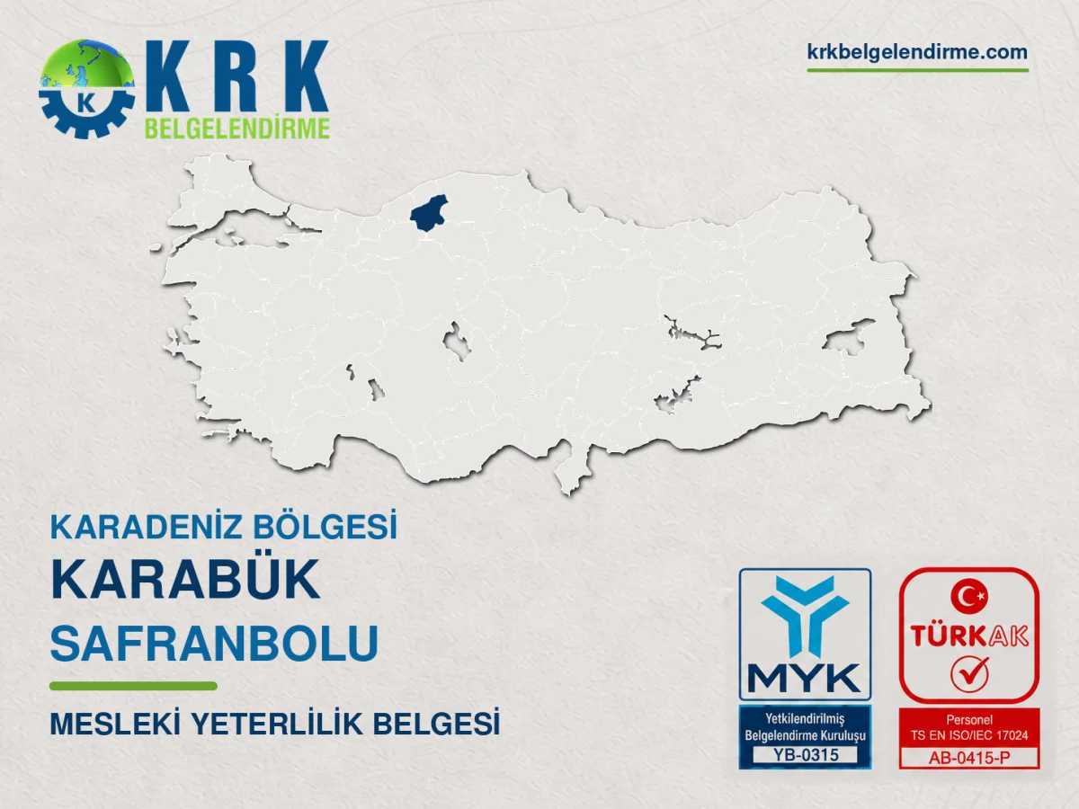 Karabük Safranbolu Mesleki Yeterlilik Belgesi