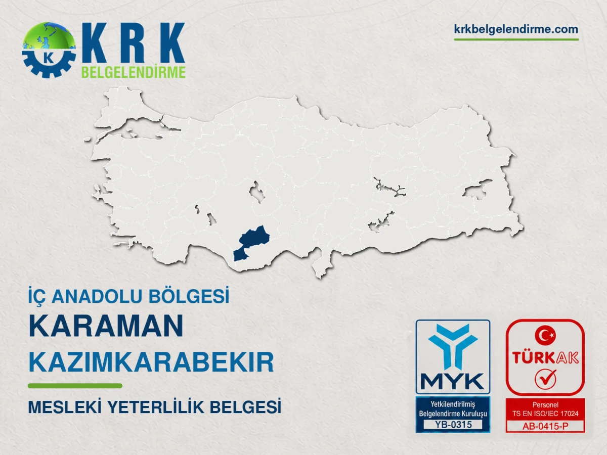 Karaman Kazımkarabekir Mesleki Yeterlilik Belgesi