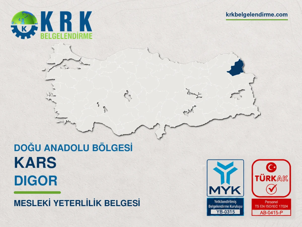 Kars Digor Mesleki Yeterlilik Belgesi