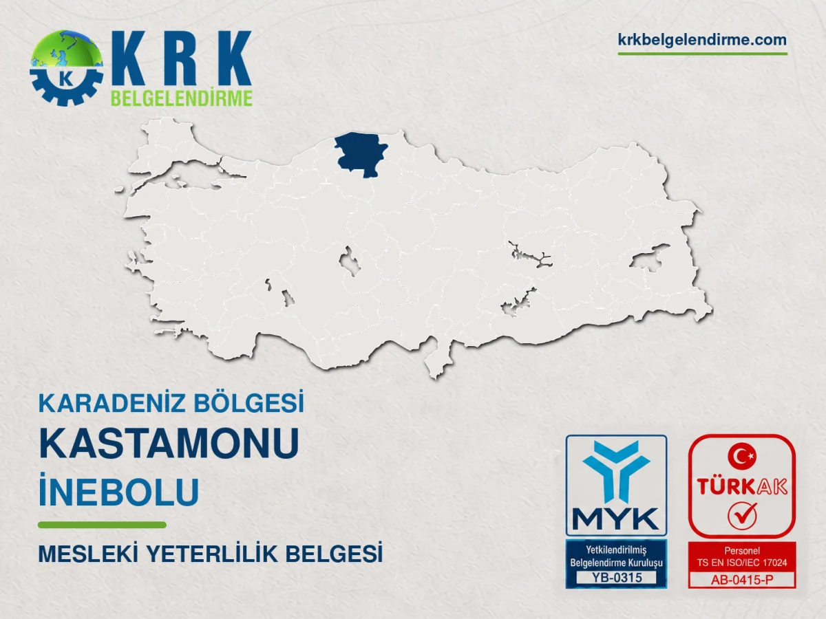 Kastamonu İnebolu Mesleki Yeterlilik Belgesi